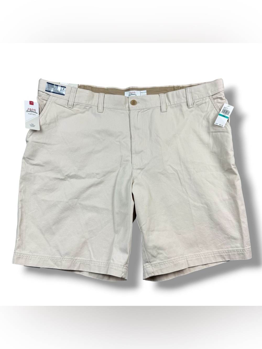 NWT IZOD Saltwater Relaxed Classics Washed Chino Shorts Men’s Big Tall 46x10.5